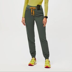 Figs Zamora High Waist Jogger- Moss